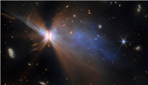 Webb's view of planet-forming disc IRAS 04302+2247 ESA/Webb, NASA & CSA, M. Villenave et al &copy;